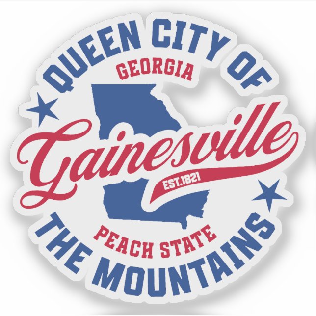 Gainesville, Georgia Sticker (Front)