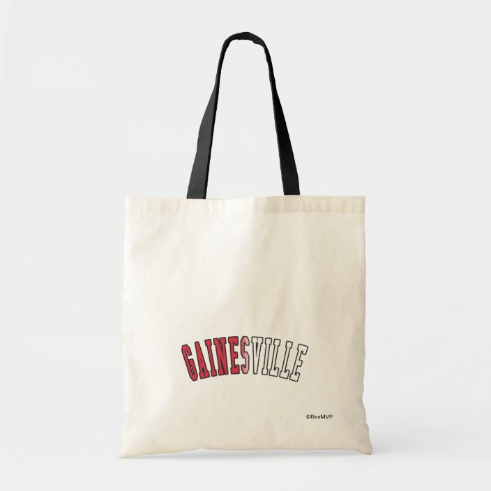 Gainesville in Florida State Flag Colors Tote Bag