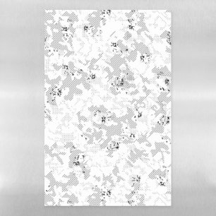 Gainsboro, Porcelain, White Smoke dot Design Magnetic Dry Erase Sheet