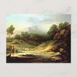Gainsborough - Mountain Landscape with Shepherd Postcard