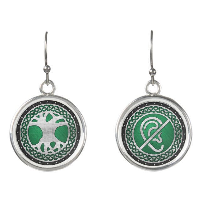 Gaiscioch Earring Symbolizing Deafness Earrings (Front)