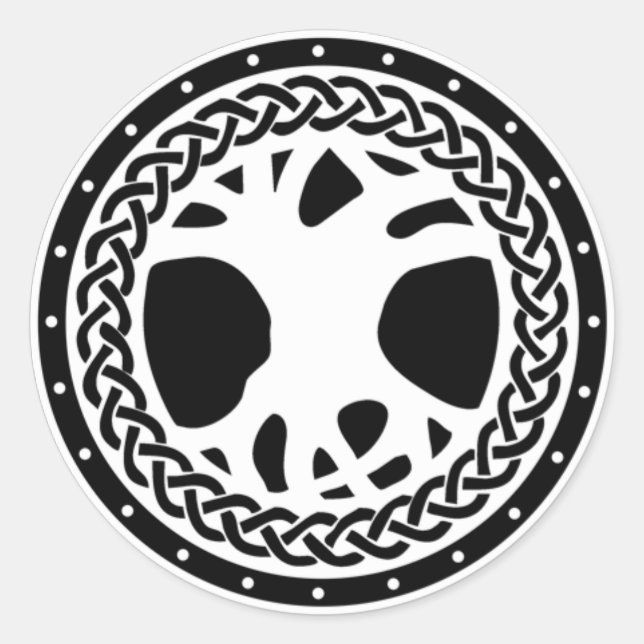 Gaiscioch White Emblem Classic Round Sticker (Front)