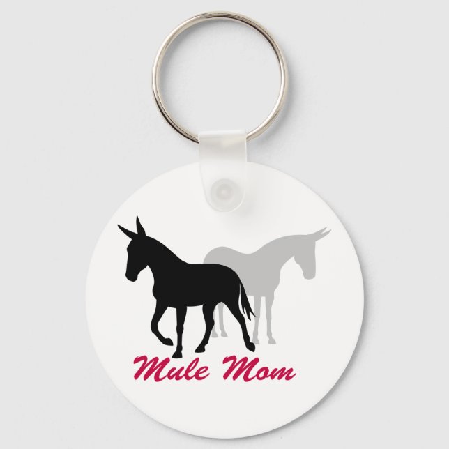 Gaited Mule Mom Keychain (Front)