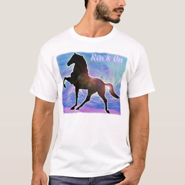 Gaited Saddlebred Racking Horse T-Shirt (Front)