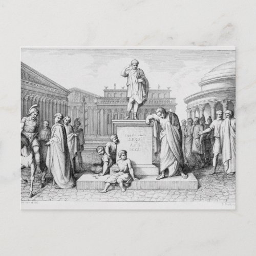 Gaius Gracchus Weeping Before his Fathers Postcard