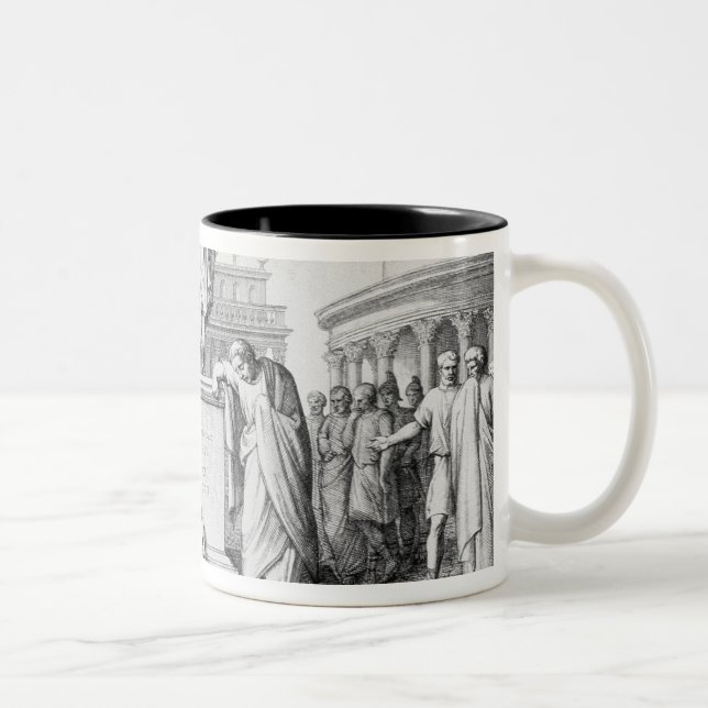 Gaius Gracchus Weeping Before his Father's Two-Tone Coffee Mug (Right)