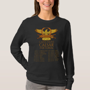 Gaius Iulius Caesar Iter Terrae   Ancient Rome SPQ T-Shirt