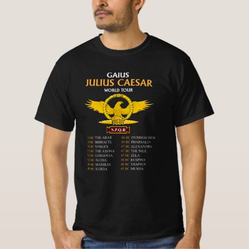 Gaius Julius Caesar World Tour Ancient Roman T_Shirt