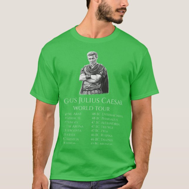 Gaius Julius Caesar Worldour SPQR Ancient Roman Hi T-Shirt (Front)