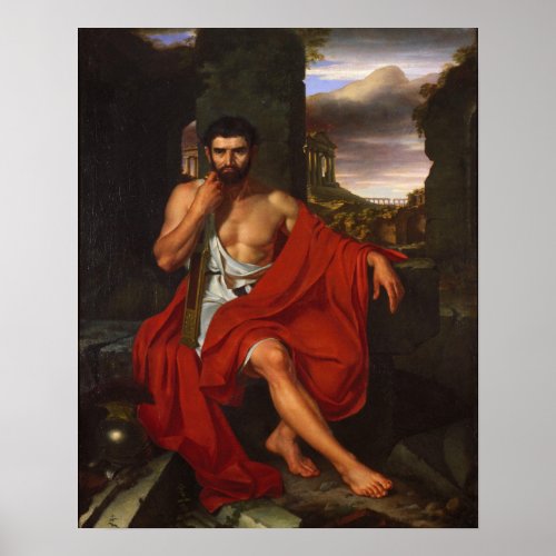 Gaius Marius Amidst the Ruins of Carthage Poster