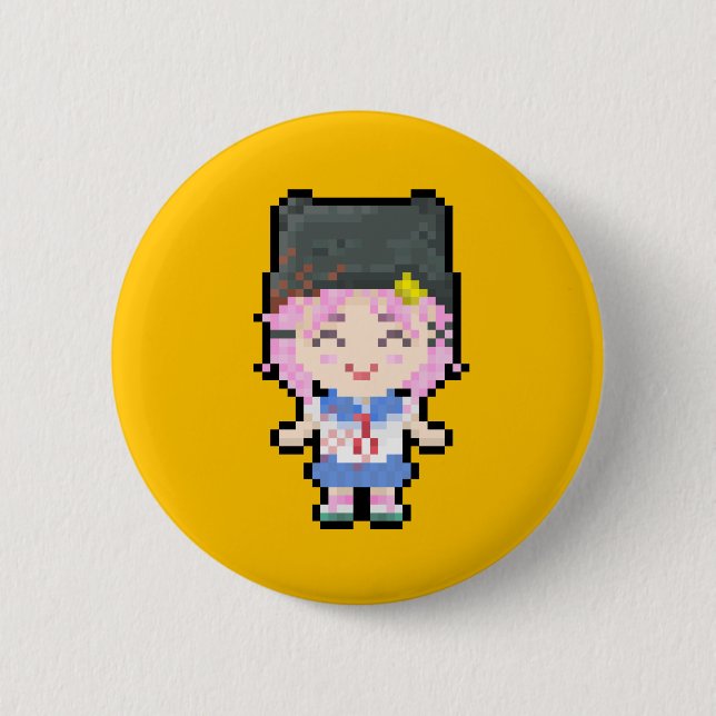 Gakkou Gurashi! ~ Yuki Takeya Pinback Button (Front)