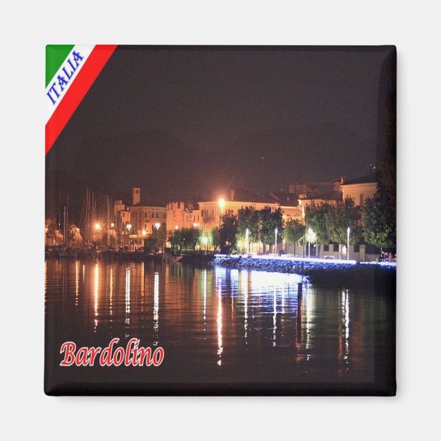 GAL007 BARDOLINO, Lake Garda, Italy, Fridge Magnet (Front)