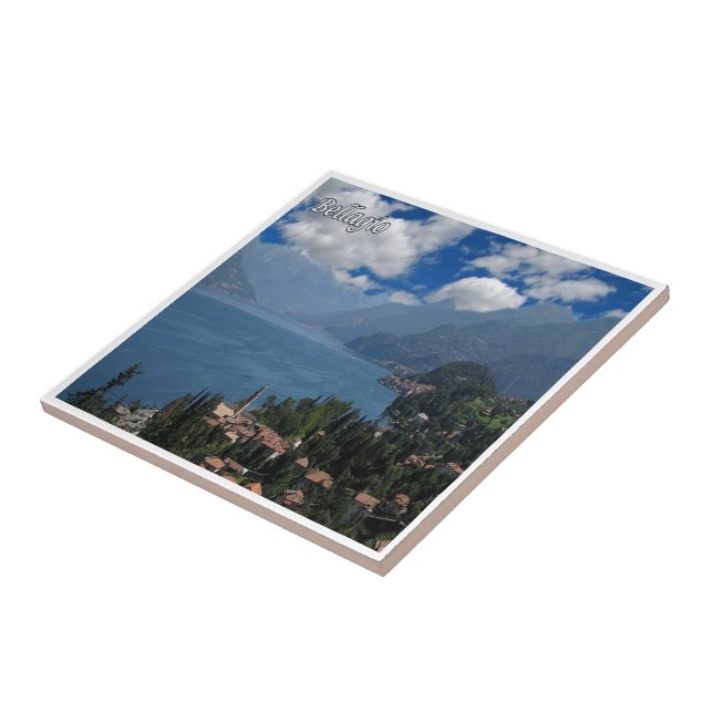 GAL012 BELLAGIO, Lake Como, Italy, Ceramic Tile (Side)