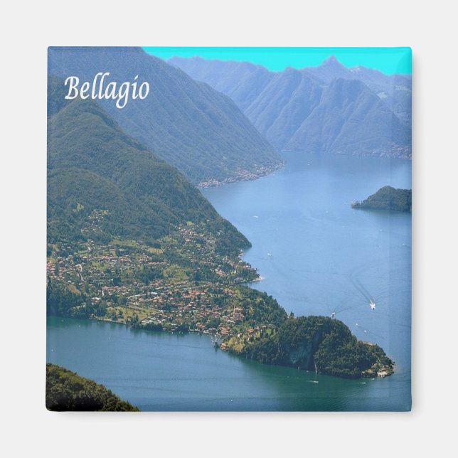 GAL014 BELLAGIO, Lake Como, Italy, Fridge Magnet (Front)