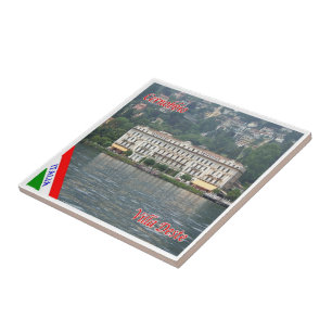 GAL031 CERNOBBIO, Lake Como Italy, Ceramic Tile