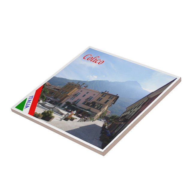 GAL033  COLICO, Lake Lecco, Italy, Ceramic Tile (Side)