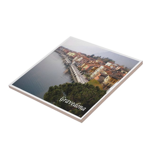 GAL044 GRAVEDONA, Lake Como, Italy, Ceramic Tile (Side)