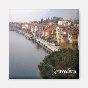 GAL044 GRAVEDONA, Lake Como, Italy, Fridge Magnet