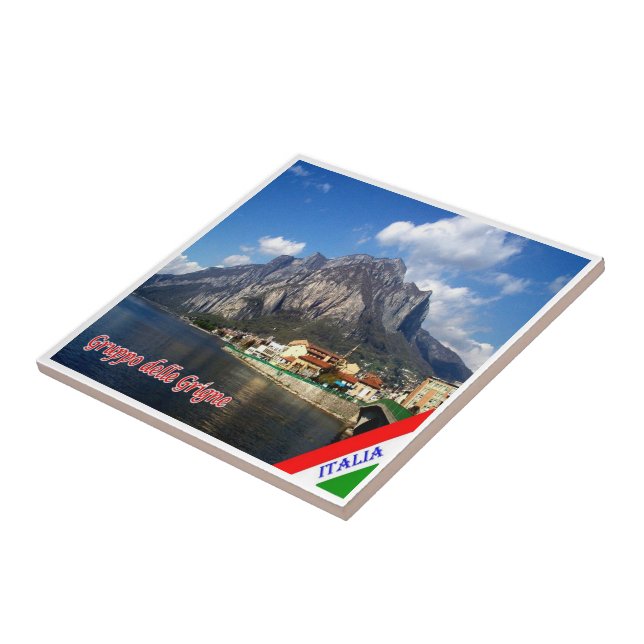 GAL045 GRUPPO DELLE GRIGNE, Lake Lecco, Ceramic Tile (Side)