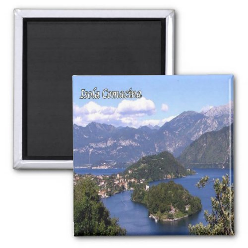 GAL048 ISOLA COMACINA Lake Como  Italy Fridge Magnet