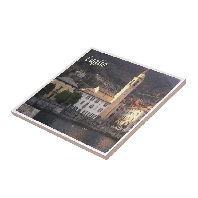 GAL055 LAGLIO, Lake Como, Italy, Ceramic Tile (Side)