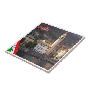 GAL056 LAGLIO, Lake Como, Italy, Ceramic Tile