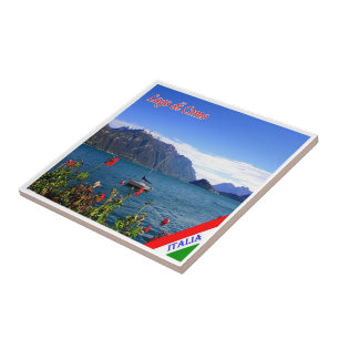 GAL061 LAKE COMO, View, Italy, Ceramic Tile