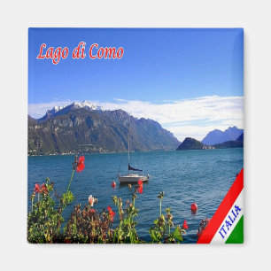 GAL061 LAKE COMO, View, Italy, Fridge Magnet
