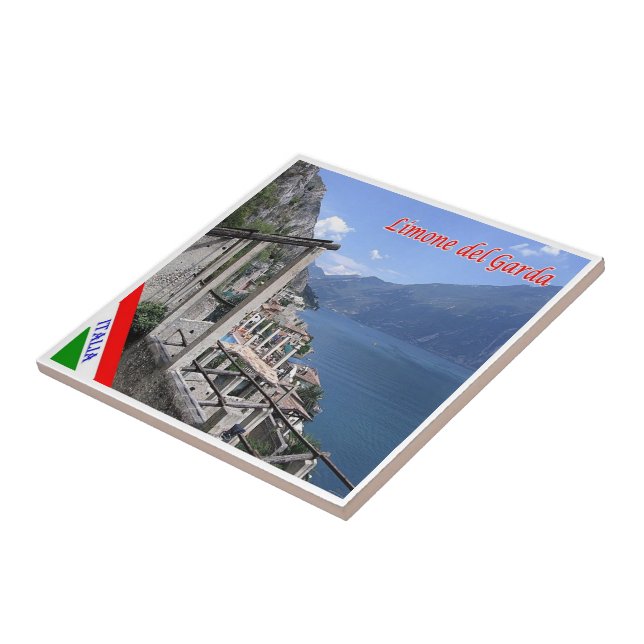 GAL079 LIMONE del GARDA, Italy, Ceramic Tile (Side)