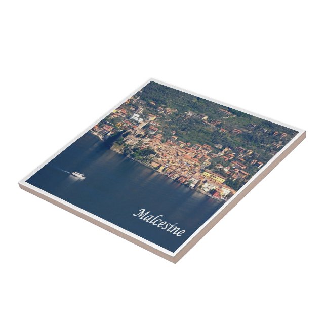 GAL083 MALCESINE, Lake Garda, Italy, Ceramic Tile (Side)
