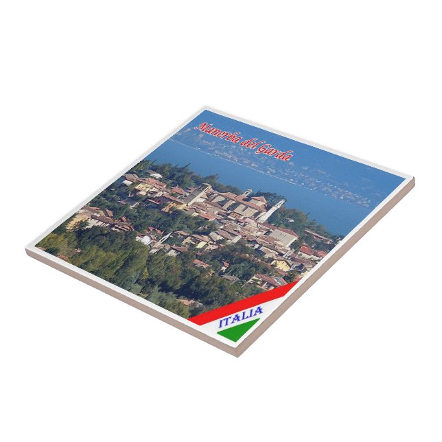 GAL087 MANERBA del GARDA, Italy, Ceramic Tile (Side)