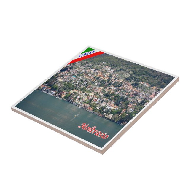 GAL090 MOLTRASIO, Lake Como, Italy, Ceramic Tile (Side)