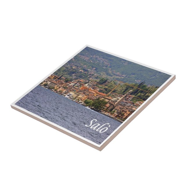 GAL103 SALO' Lake Garda, Italy, Ceramic Tile (Side)