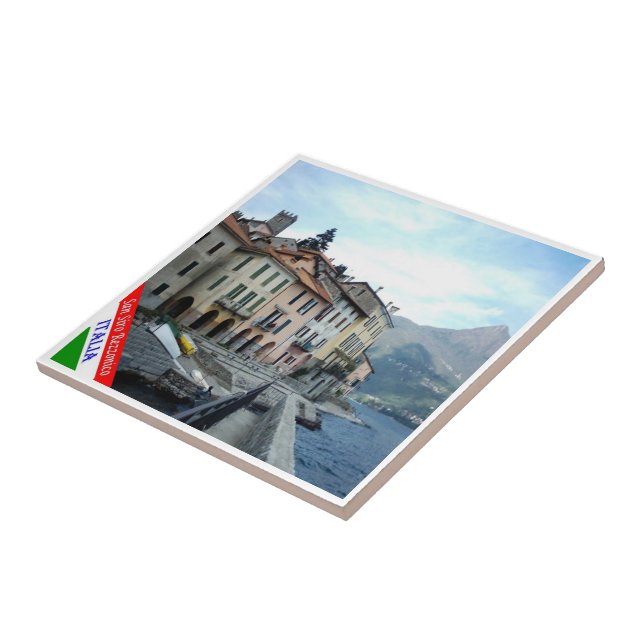 GAL105 SAN SIRO, REZZANICO, Lake Como, Fridge Ceramic Tile (Side)
