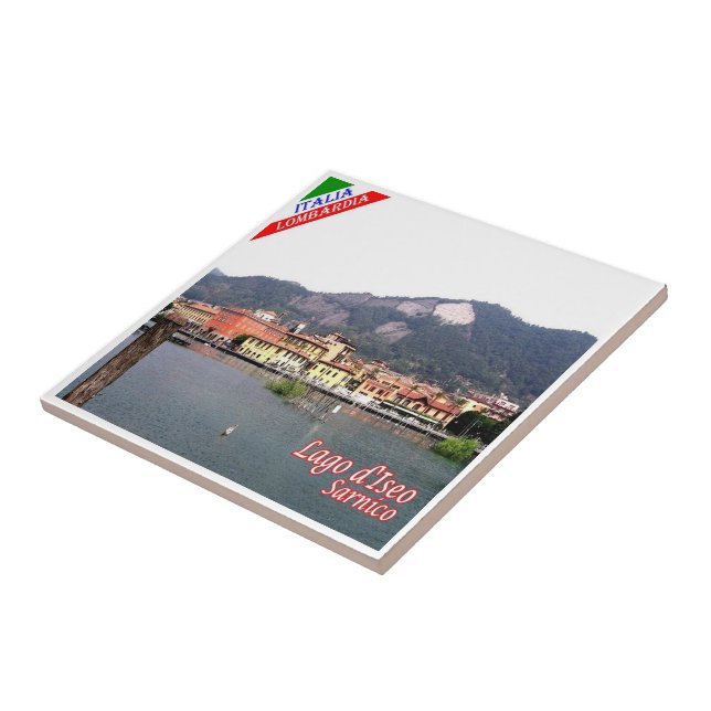 GAL107 SARNICO, Lake Iseo, Italy, Fridge Ceramic Tile (Side)