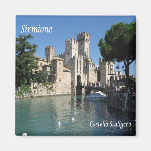 GAL111 SIRMIONE, Lake Garda, Castle Scaligero, Magnet