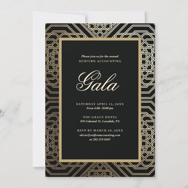 Gala Party Invitation (Front)
