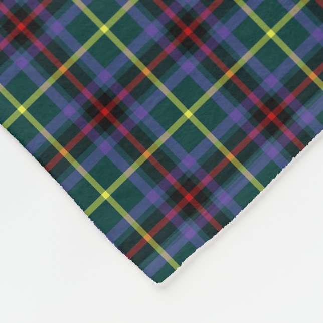 Gala Water Scotland District Tartan Fleece Blanket (Corner)