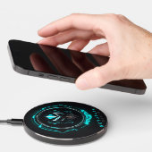 Galactic Alien Logo iPad Case" Wireless Charger (Hand)