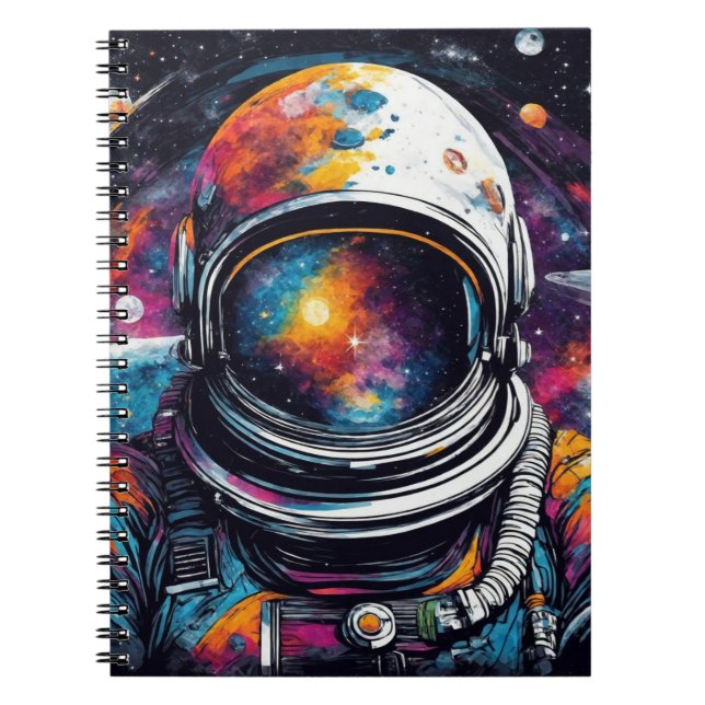 Galactic Astronaut Visor Notebook (Front)