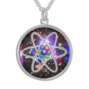 Galactic Atomic Sterling Silver Necklace