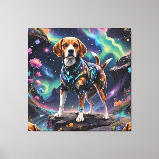 ‘Galactic Beagle: Cosmic barrel’ Canvas Print