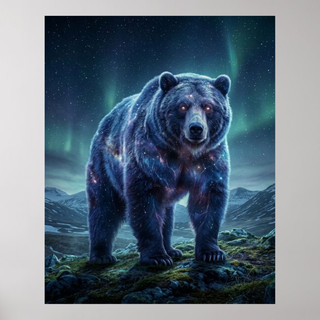 Galactic Bear Star Wilderness Poster (Front)