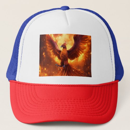 Galactic Blaze Phoenix Emerging Fire Cap