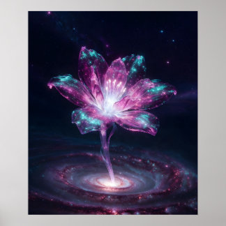 Galactic Bloom Poster