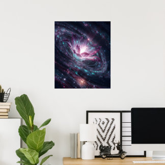 Galactic Bloom Poster