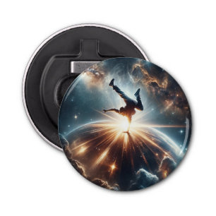 Galactic Breakdance Explosion in Deep Space Bottle Opener