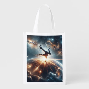 Galactic Breakdance Explosion in Deep Space Grocery Bag
