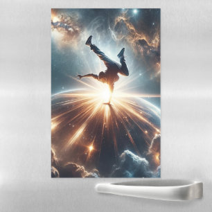 Galactic Breakdance Explosion in Deep Space Magnetic Dry Erase Sheet