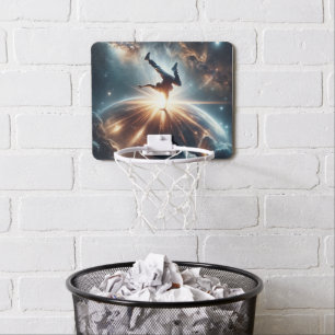 Galactic Breakdance Explosion in Deep Space Mini Basketball Hoop